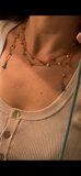 Kit collar crochet y piedras naturales