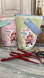 Bolsa para ovillo o estuche de agujas