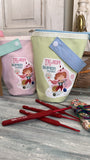 Bolsa para ovillo o estuche de agujas